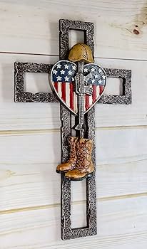 Amazon.com: Ebros Gift Rustic Western USA Flag Military